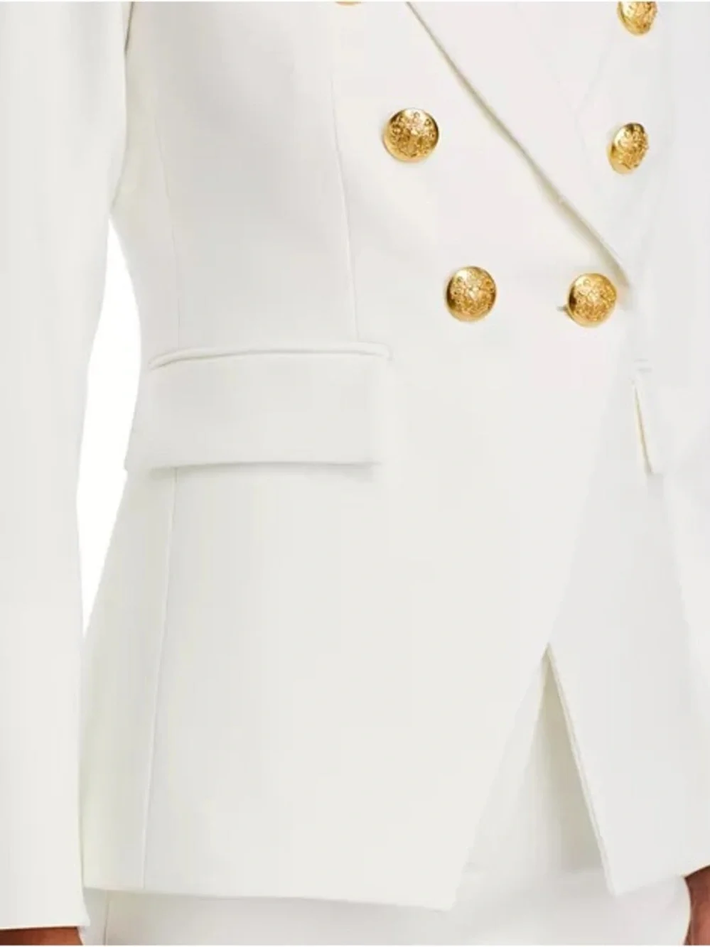 Veronica Beard - Miller Dickey Jacket Off-White & Gold- in size 6 - Picture 7 of 12